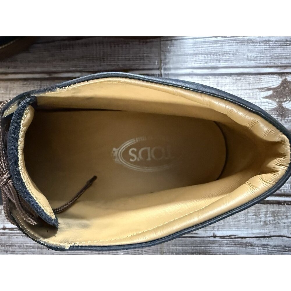 TOD’s Suede Chukka Boots Size 10 Color Dark Blue - Picture 8 of 8